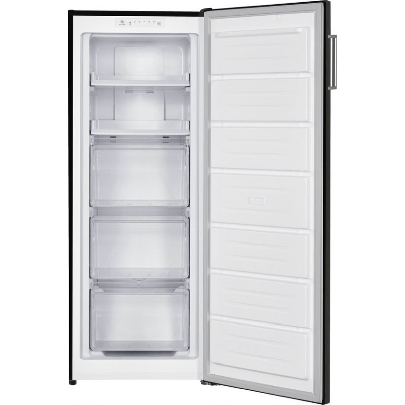 Inventum VR1430B No Frost kastmodel vriezer energiezuinig - 161 liter - 143 cm hoog - Supervriezen - Energielabel C - Geschikt voor garage tot -15°C - Vrijstaand - 5 lades/vakken - Zwart