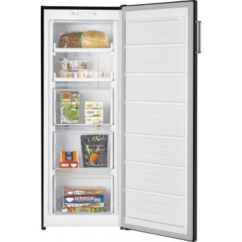 Inventum VR1430B No Frost kastmodel vriezer energiezuinig - 161 liter - 143 cm hoog - Supervriezen - Energielabel C - Geschikt voor garage tot -15°C - Vrijstaand - 5 lades/vakken - Zwart