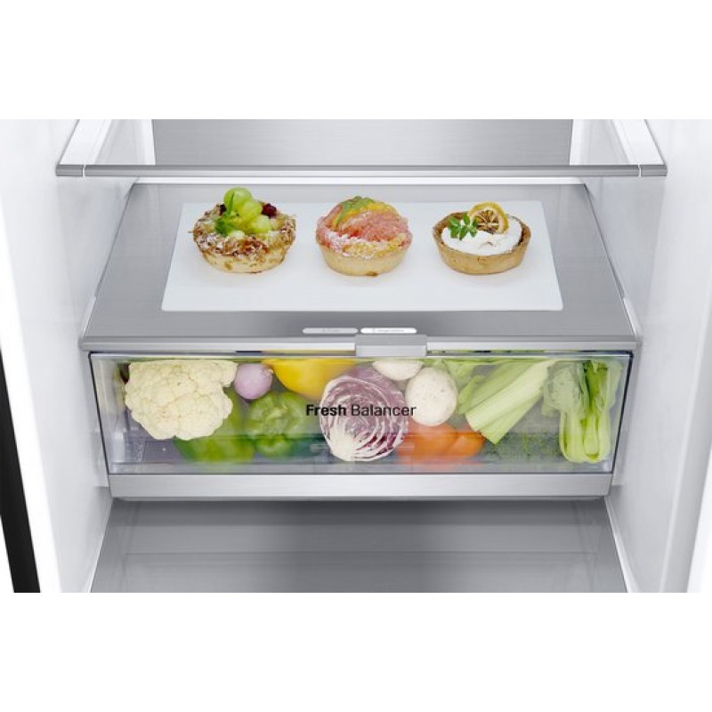 LG GBV7280BEV, 387 L. LUXE Koel-Vries combinatie, B, Zeer stil 33 dB, DoorCooling+™ - FreshBalancer™ - FreshConverter™ - Total No Frost - Inverter Compressor 