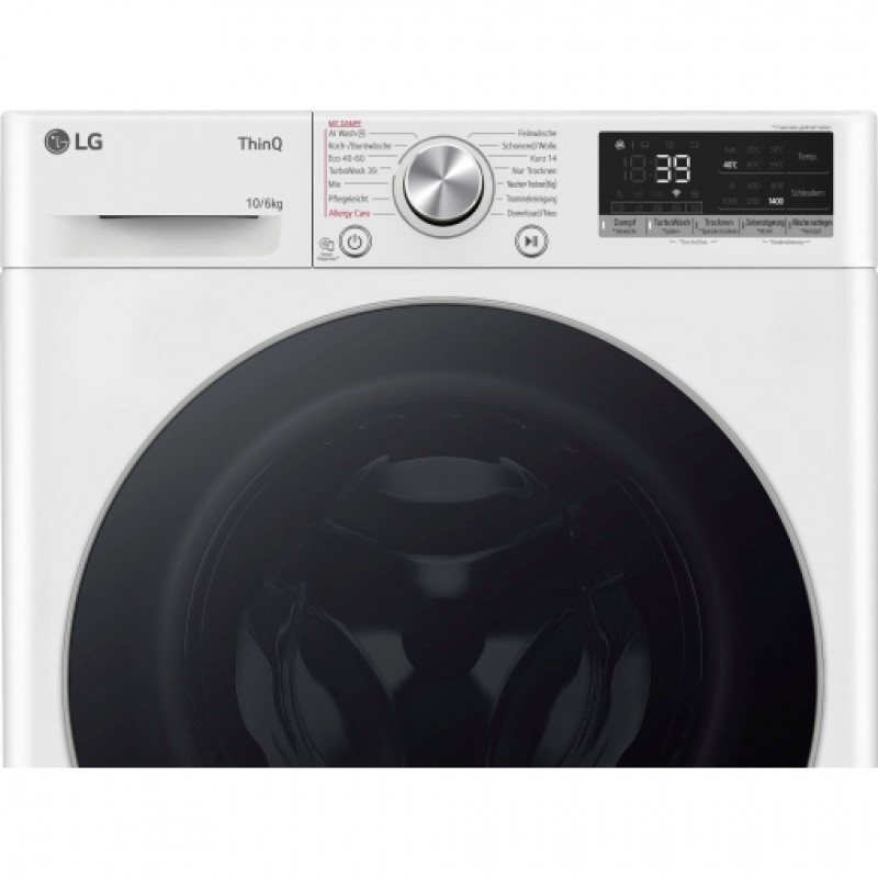 LG W4WR70X61 WAS-DROOGCOMBINATIE SERIE 7 WIT 10KG/6KG 1400TPM