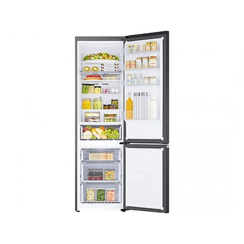 SAMSUNG RL38C602CB1 koel-vriescombinatie C, 390 l, 2030 mm hoog, Premium Black Steel-Urban Silver