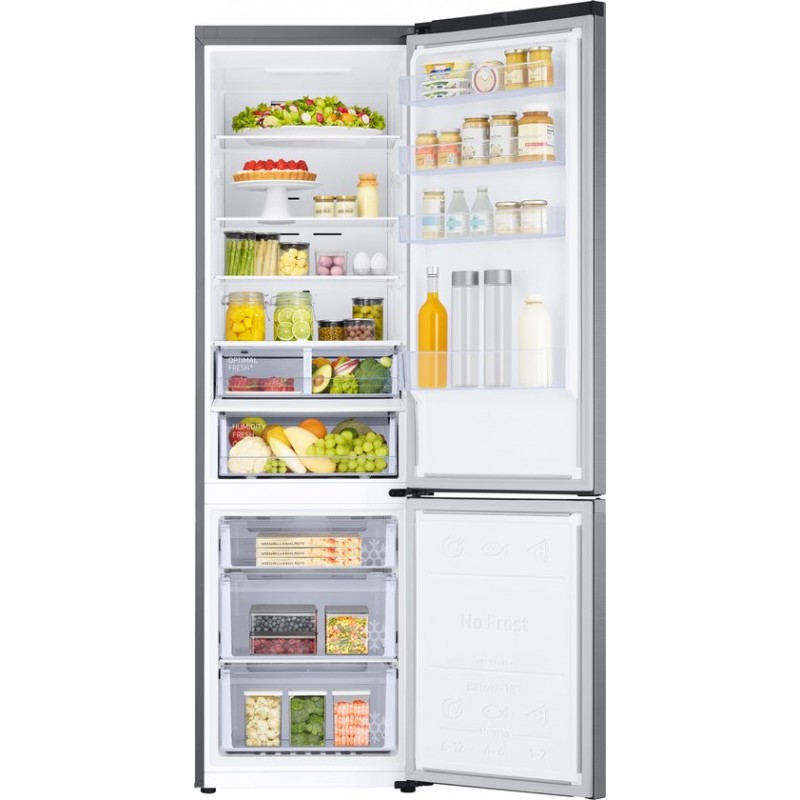 Samsung RB38C607AS9 - Koel-vriescombinatie - Zilver - RVS - Met Wi-Fi