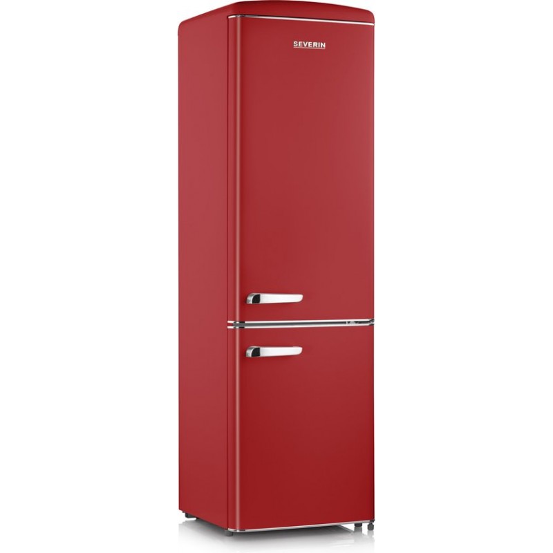 Severin RKG 8917 - Koel-vriescombinatie - 244 Liter - Retro - Rood