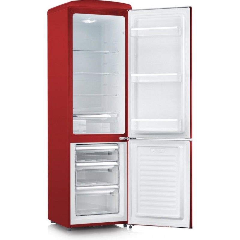 Severin RKG 8917 - Koel-vriescombinatie - 244 Liter - Retro - Rood