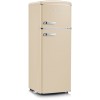 Severin 8933 - Koelvriescombinatie vrijstaand - retro koelkast - beige
