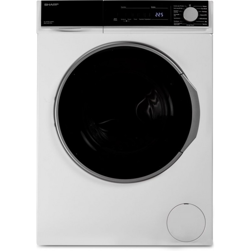 Sharp ESNFB814AWNABX - wasmachine - energie label A - 8kg - 1400rpm