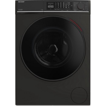 Sharp ESNFL014CBNA2BX - wasmachine - 10KG - 1400rpm - WIFI - Auto Dose - Steam Wash - Mat Zwart