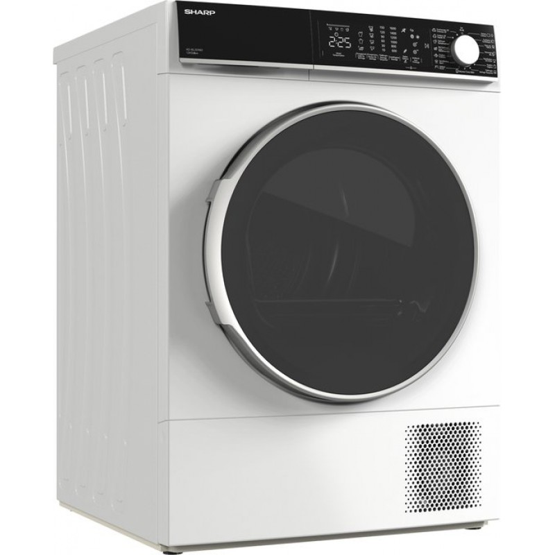Sharp KDNL2S9W2BE - warmtepomp droger - 12KG - 15 programma's - trommelverlichting - WIT
