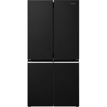 Sharp SJNFA15IMXBDEU - Amerikaanse koelkast - 4 deurs - energie label D - Advanced No Frost - zwart