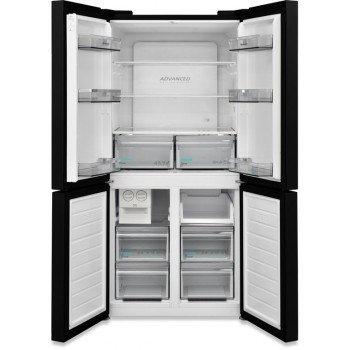 Sharp SJNFA15IMXBDEU - Amerikaanse koelkast - 4 deurs - energie label D - Advanced No Frost - zwart