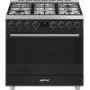 SMEG B91GMMBNLK2 - Gasfornuis - 90 cm - Mat Zwart