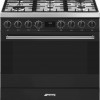 SMEG B91GMMBNLK2 - Gasfornuis - 90 cm - Mat Zwart