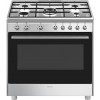 SMEG CX91GMXNLK - Gasfornuis - 90 cm - RVS - 5 kookzones