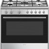 SMEG CX91GMXNLK - Gasfornuis - 90 cm - RVS - 5 kookzones