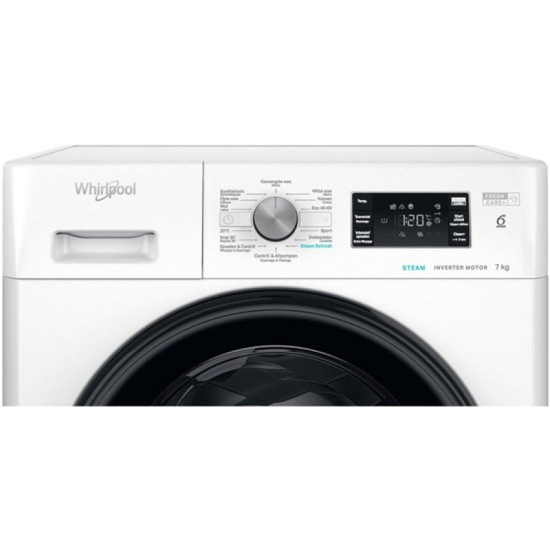 Whirlpool FFBBE 7469 BV - FreshCare+ Steam - 7kg Wasmachine