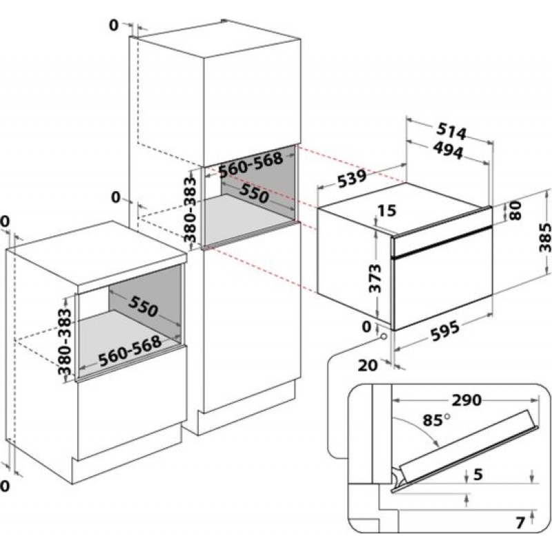Whirlpool AMW 730/IX - Inbouw Magnetron met Grill