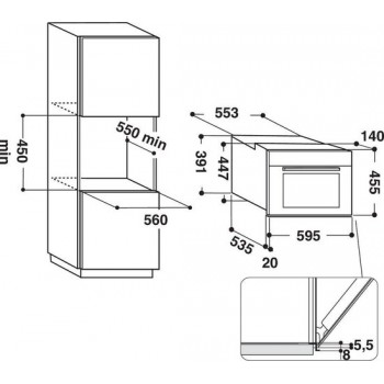 Whirlpool AMW 9605/IX - Inbouw combimagnetron