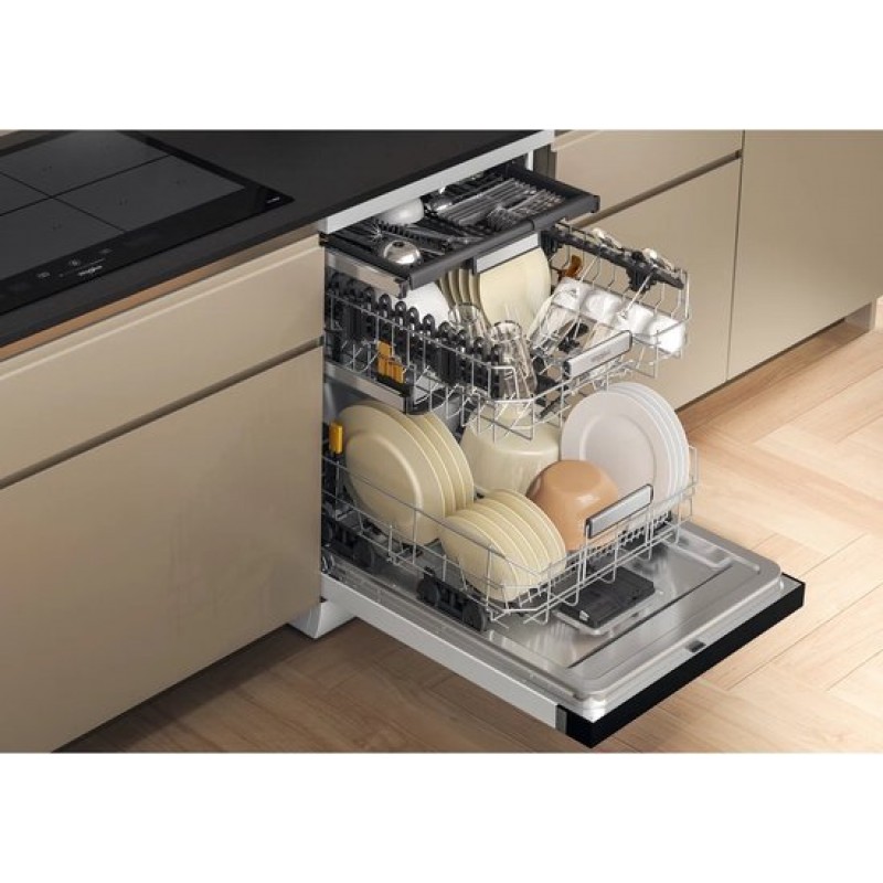 Whirlpool | W7F HS51 | vrijstaande vaatwasser | Energielabel B | Auto deuropening