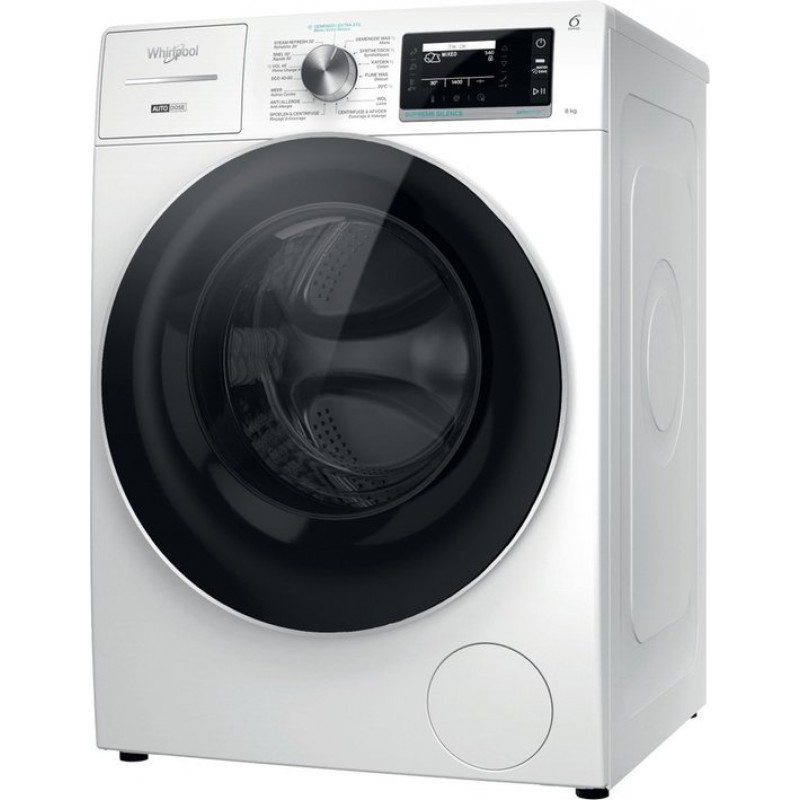 Whirlpool W8 89AD SILENCE BE wasmachine 8 kg -Stoom -Autodose