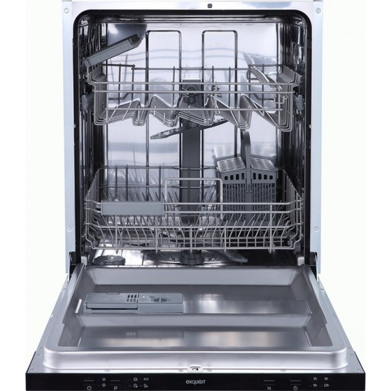Exquisit EGSP2214-E-030D - Inbouw Vaatwasser - Auto-Open - Volledig geïntegreerd - 14 Couverts - 60cm - D label