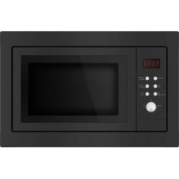 Exquisit EMW2546HIBLACK - Combi magnetron - Inbouw - 25 liter - Zwart