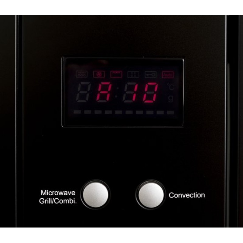 Exquisit EMW2546HIBLACK - Combi magnetron - Inbouw - 25 liter - Zwart