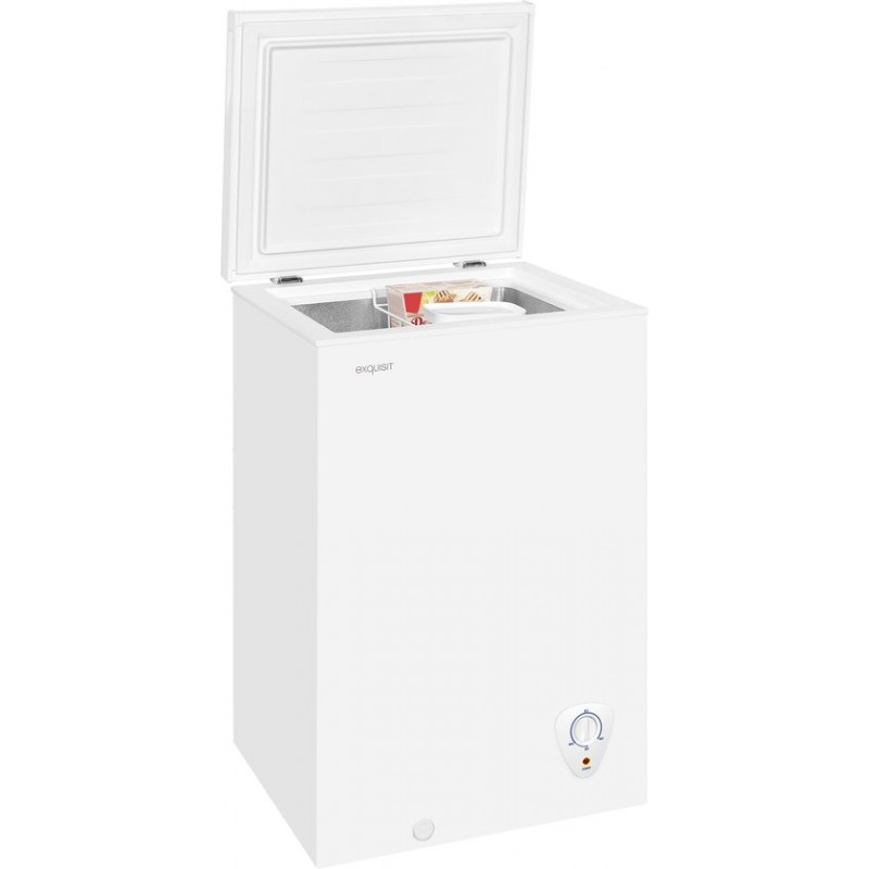 Exquisit GT100-010FW – Vrieskist – 95 Liter - Met Voorraadkorf - 40dB - Wit