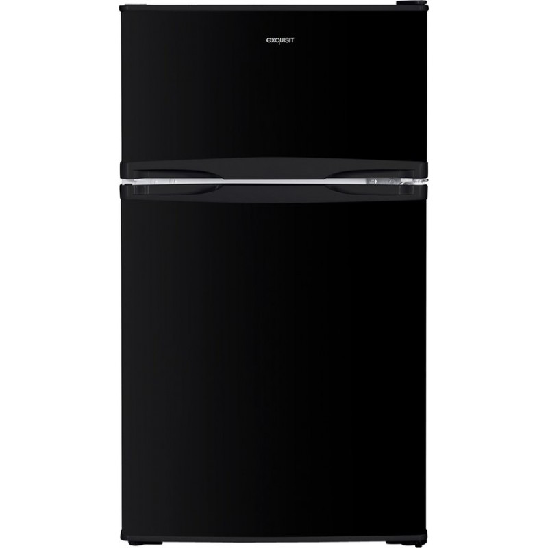 Exquisit KGC087-25-040EB - Koel-vriescombinatie 85 cm hoog - 4 vriesvak - 85 Liter- Zwart
