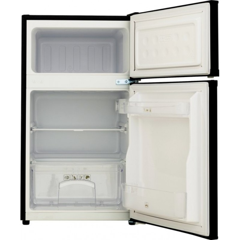 Exquisit KGC087-25-040EB - Koel-vriescombinatie 85 cm hoog - 4 vriesvak - 85 Liter- Zwart