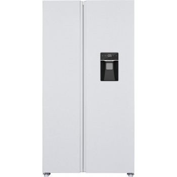 Exquisit SBS146-WS-041EW - Amerikaanse koelkast - Waterdispenser - Display  - No Frost - 439 liter - Wit