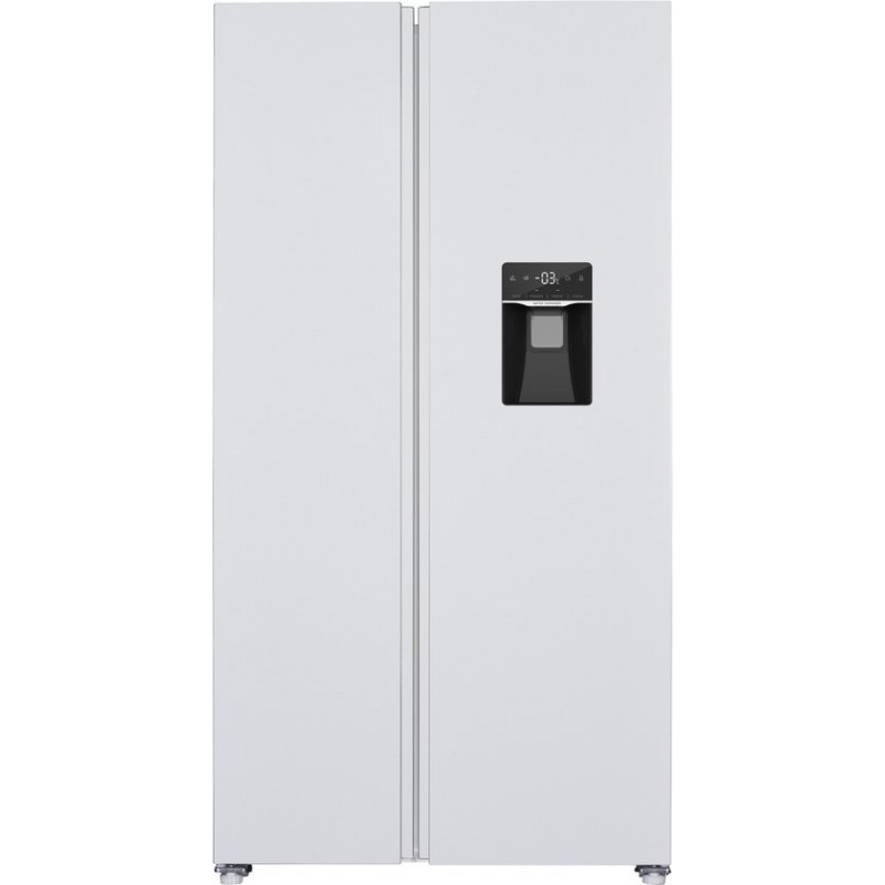 Exquisit SBS146-WS-041EW - Amerikaanse koelkast - Waterdispenser - Display  - No Frost - 439 liter - Wit