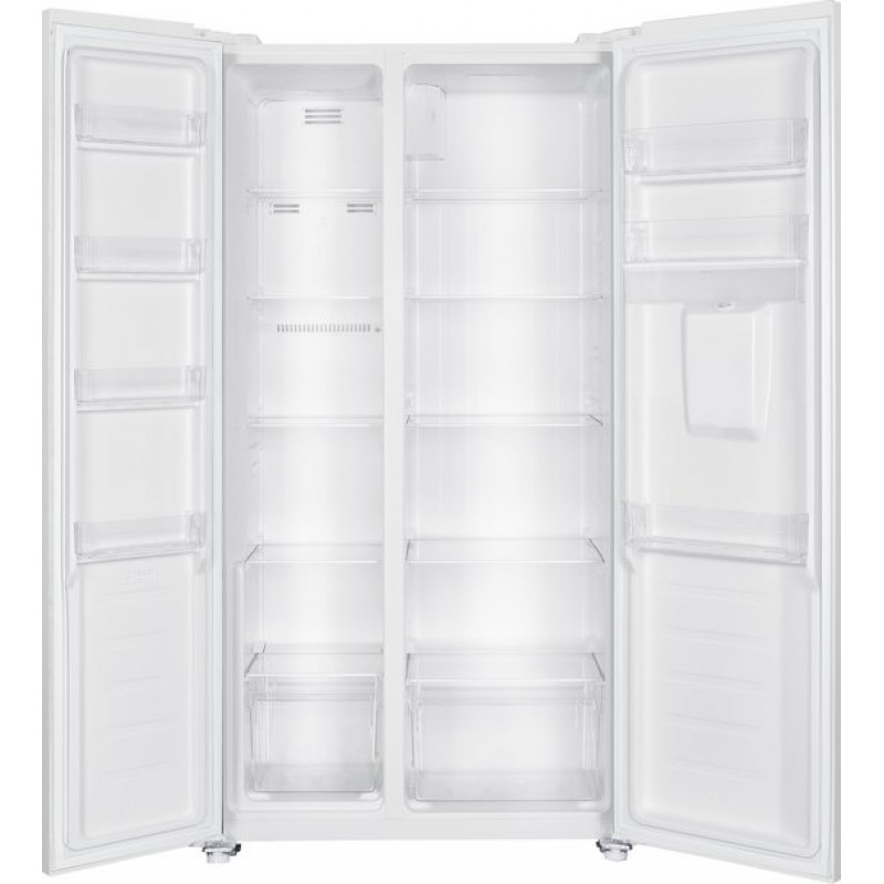 Exquisit SBS146-WS-041EW - Amerikaanse koelkast - Waterdispenser - Display  - No Frost - 439 liter - Wit