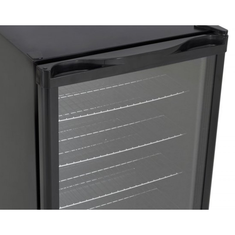 Husky KK111-BK-NL-HU - Koelkast Tafelmodel - Met Glazen Deur - 130 Liter - 40dB - Zwart