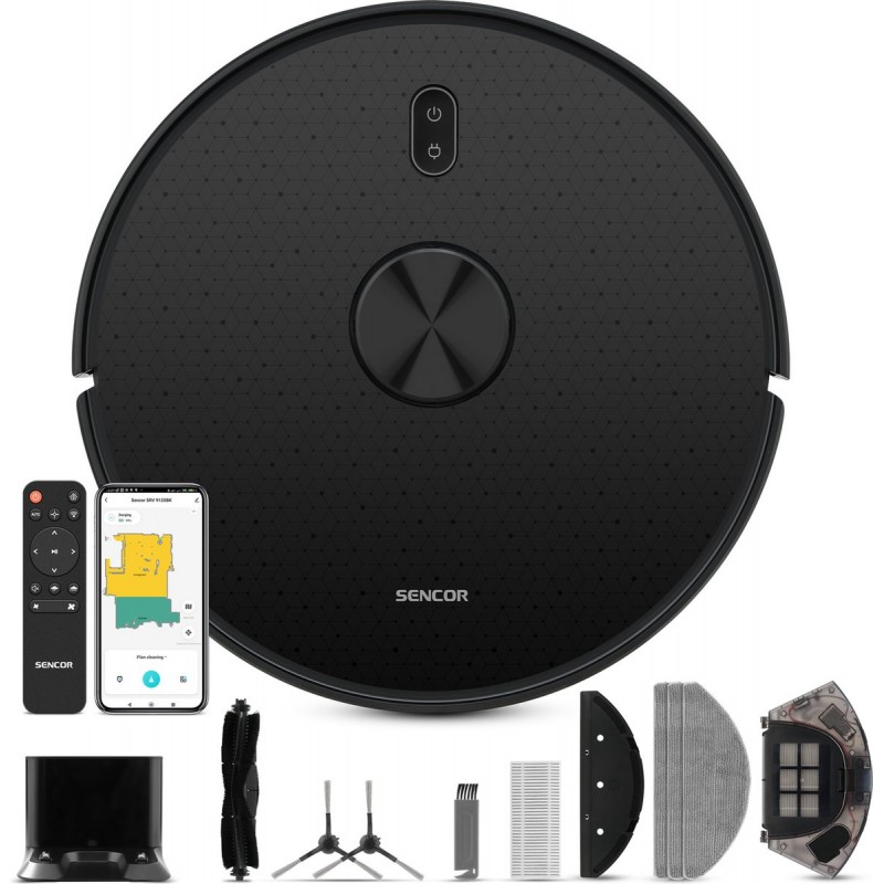 Sencor SRV 9120BK Robotstofzuiger met dweilfunctie