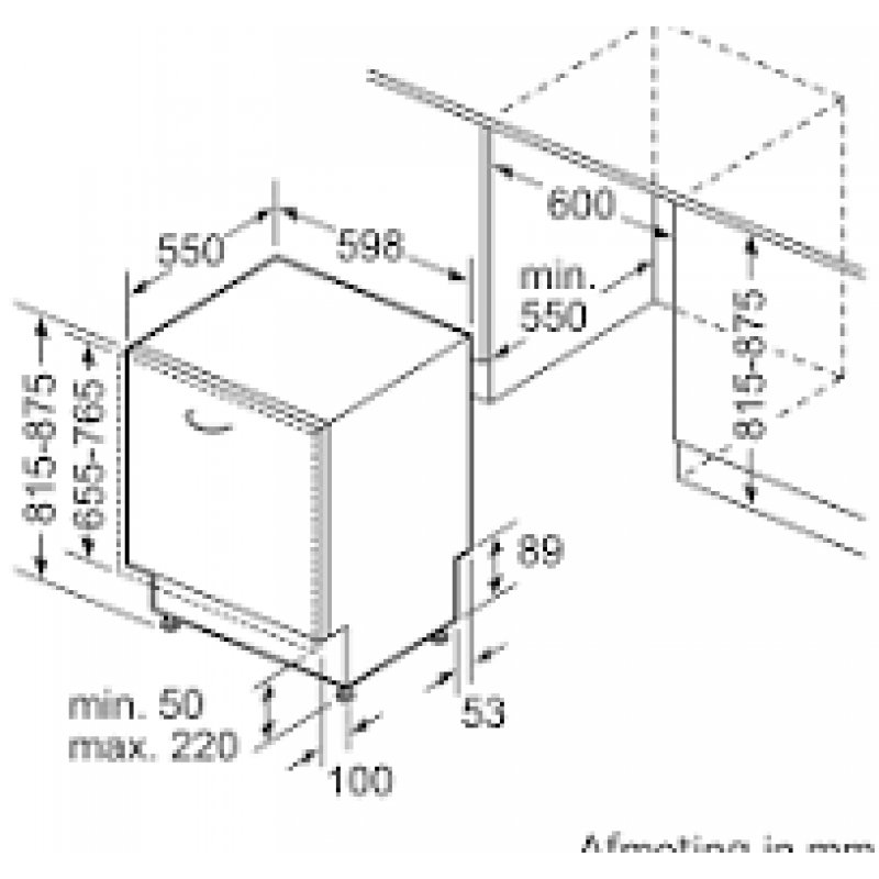 NEFF S175HTX04E Volledig geintegreerde vaatwasser