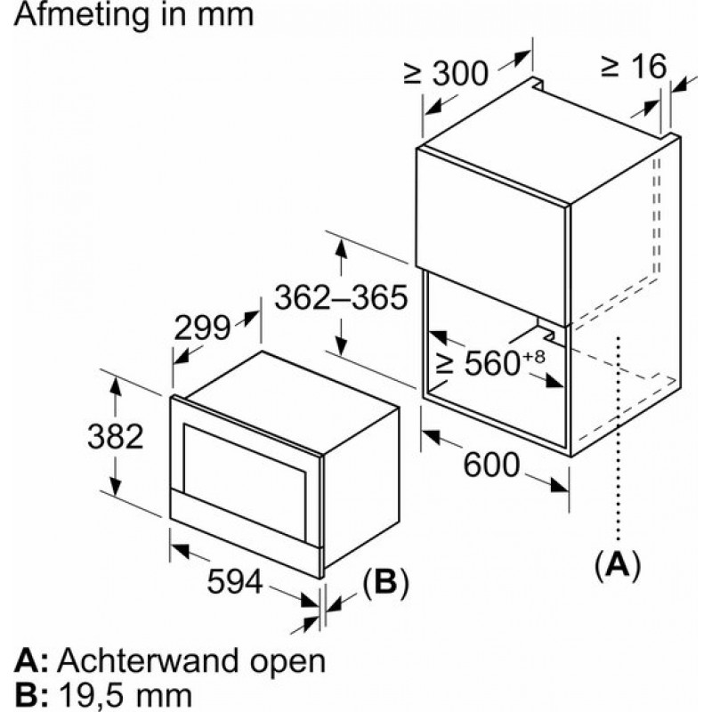 Siemens BF722L1B1 - iQ700 - Inbouwmagnetron