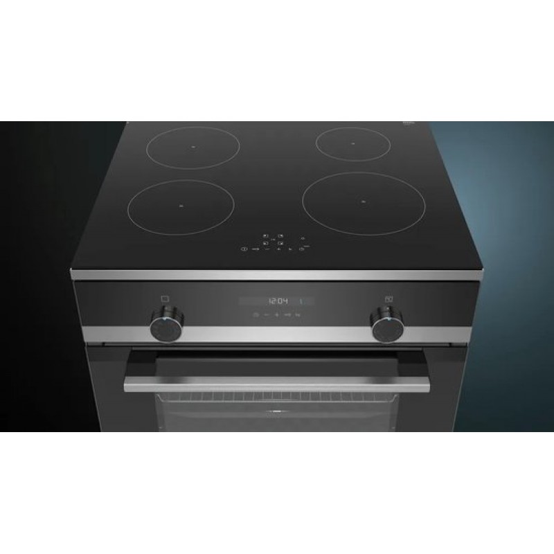 Siemens iQ500 HL9S5E040U fornuis Vrijstaand fornuis Inductiekookplaat zones Zwart A