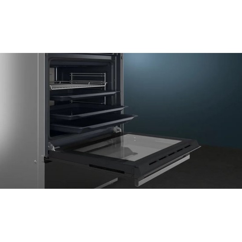 Siemens iQ500 HL9S5E040U fornuis Vrijstaand fornuis Inductiekookplaat zones Zwart A