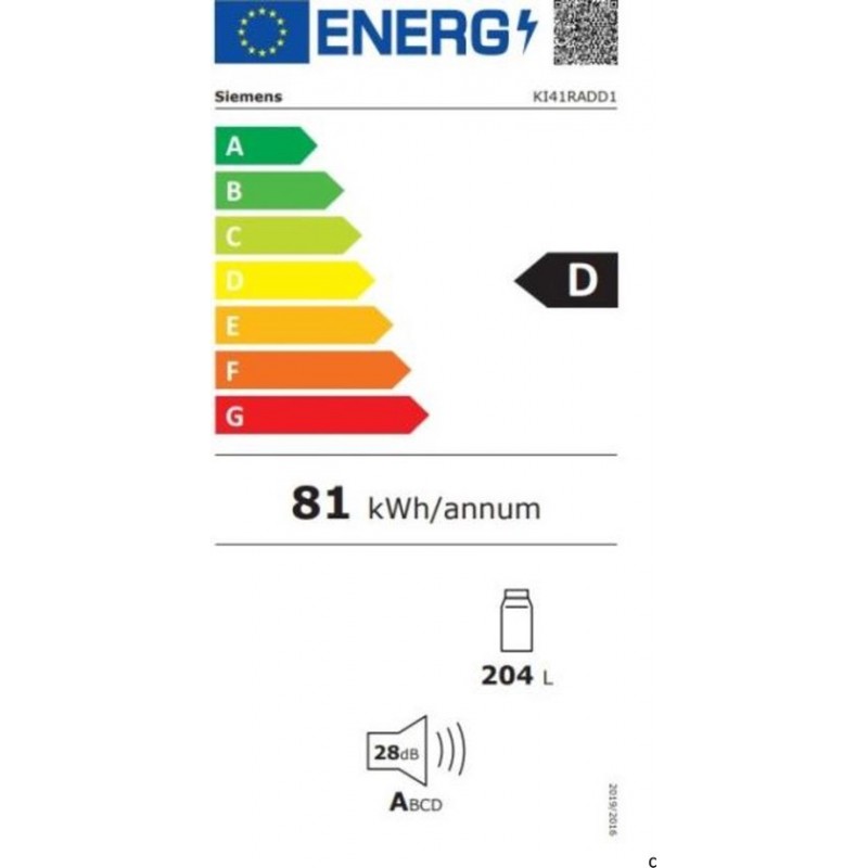 Siemens KI41RADD1 - iQ500 - Inbouwkoelkast - 122 cm - SoftClose - Deur op deur