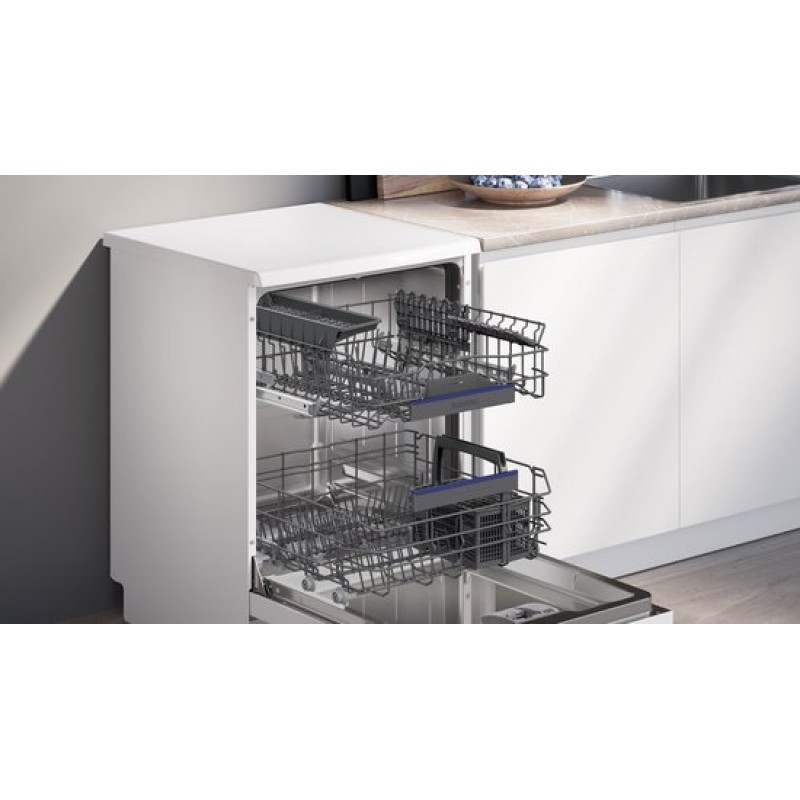 Siemens SN23EW28AE - iQ300 - Vrijstaande vaatwasser - 60 cm - Wit - Energielabel A - Home Connect