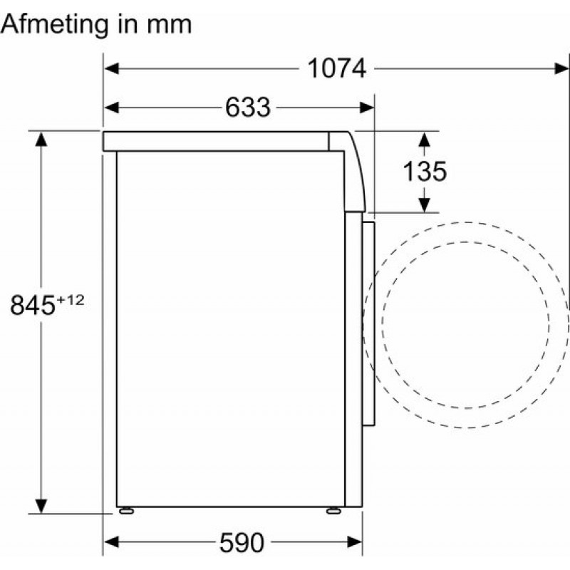 Siemens WG46H2A7NL - iQ500 - Wasmachine met stoom - 9 kg - 1600 rpm - Automatisch doseren - Energielabel A - Home Connect