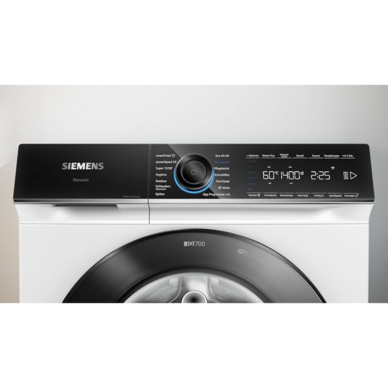 Siemens WG54B2031, iQ700, Slimme Wasmachine 10 kg, 1400 toeren, Made in Germany, Anti-vlekkensysteem, smartFinish Strijkhulp