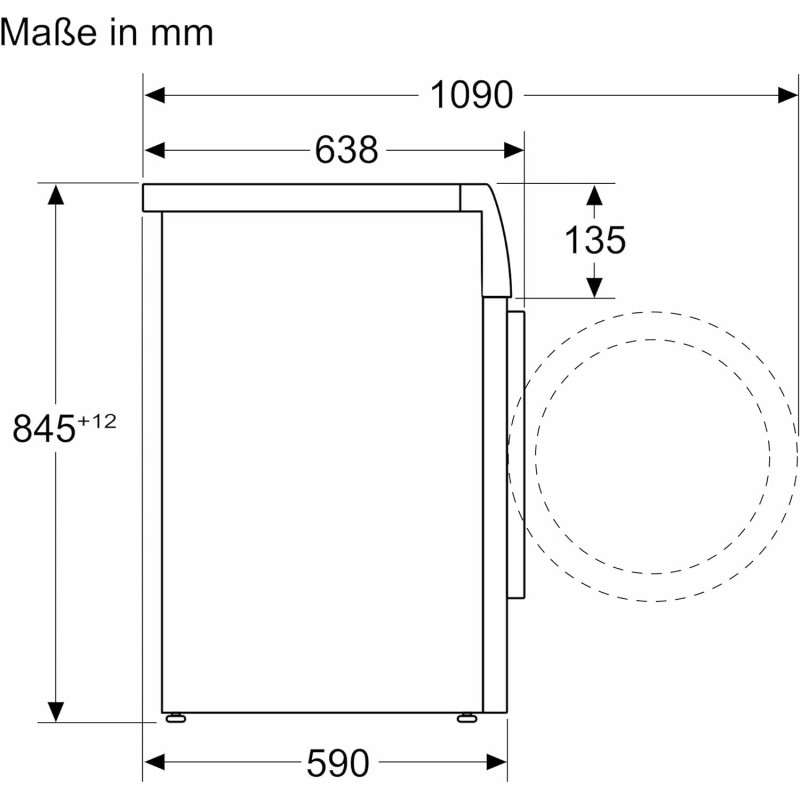 Siemens WG54B2031, iQ700, Slimme Wasmachine 10 kg, 1400 toeren, Made in Germany, Anti-vlekkensysteem, smartFinish Strijkhulp