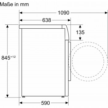SIEMENS WG56B2041 Voorlader wasmachine