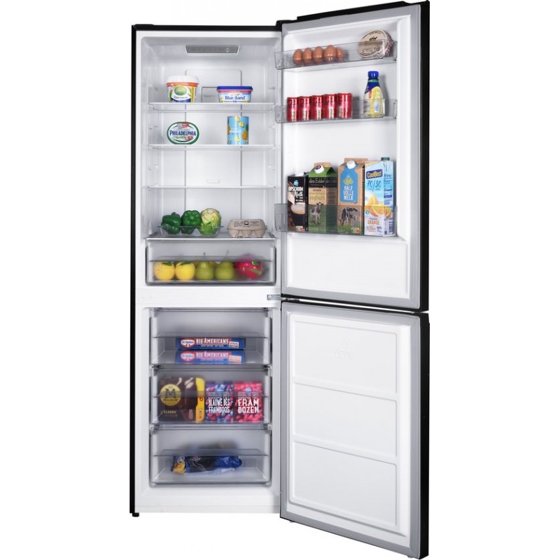 Tomado TCR1855B - Koel-vriescombinatie - 327 liter - Energieklasse C - No Frost - Supervriezen - Zwart