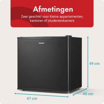 Tomado TFM4402B - Mini vriezer - Vrijstaand - Barmodel - 31 liter - Zwart